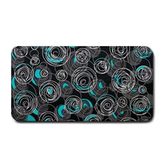 Gray And Blue Abstract Art Medium Bar Mats