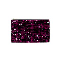 Magenta Abstract Art Cosmetic Bag (small) 