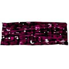 Magenta Abstract Art Body Pillow Case (dakimakura)