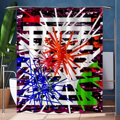 Colorful Big Bang Shower Curtain 60  X 72  (medium)  by Valentinaart