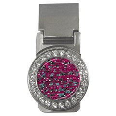 Magenta Decorative Design Money Clips (cz)  by Valentinaart