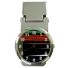 Colorful Lines  Money Clip Watches