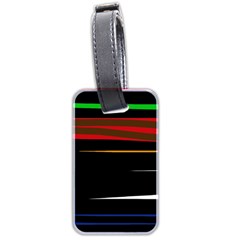 Colorful Lines  Luggage Tags (two Sides) by Valentinaart