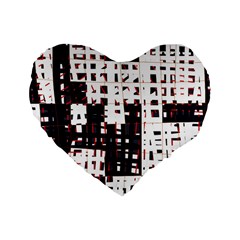 Abstract City Landscape Standard 16  Premium Heart Shape Cushions