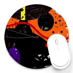 Orange Dream Round Mousepads