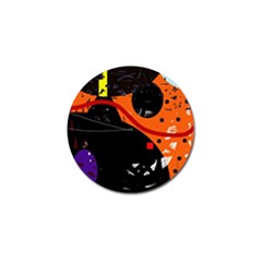 Orange Dream Golf Ball Marker