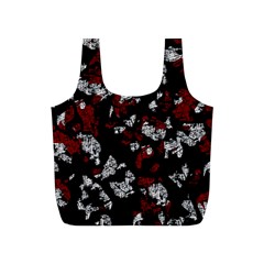 Red, White And Black Abstract Art Full Print Recycle Bags (s)  by Valentinaart