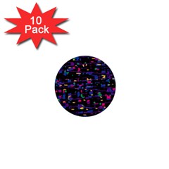 Purple Galaxy 1  Mini Buttons (10 Pack)  by Valentinaart