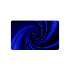 Blue Decorative Twist Magnet (name Card) by Valentinaart