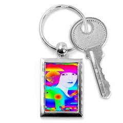 Abstract Color Dream Key Chains (rectangle)  by icarusismartdesigns