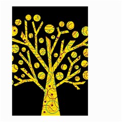 Yellow Magical Tree Small Garden Flag (two Sides) by Valentinaart