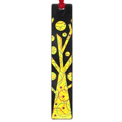 Yellow Magical Tree Large Book Marks by Valentinaart