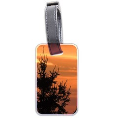 Christmas Tree And Sunset Luggage Tags (two Sides) by picsaspassion