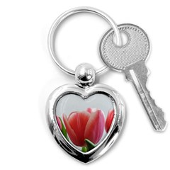 Red Tulips Key Chains (heart)  by picsaspassion