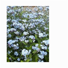 Blue Forget-me-not Flowers Small Garden Flag (two Sides) by picsaspassion