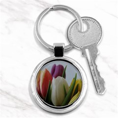 Colored By Tulips Key Chains (round)  by picsaspassion