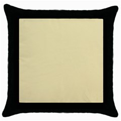 Gold Yellow Color Design Throw Pillow Case (black) by picsaspassion