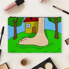 Giant Foot Cosmetic Bag (large)  by Valentinaart