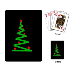 Simple Xmas Tree Playing Card by Valentinaart