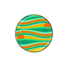 Green And Orange Decorative Design Hat Clip Ball Marker (10 Pack) by Valentinaart