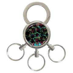 Graffiti Style Design 3-ring Key Chains by Valentinaart