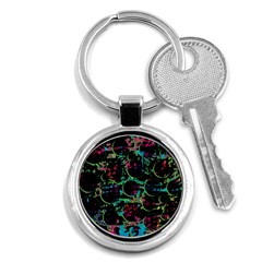 Graffiti Style Design Key Chains (round)  by Valentinaart