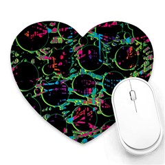 Graffiti Style Design Heart Mousepads by Valentinaart