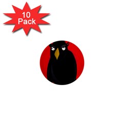 Halloween - Old Raven 1  Mini Magnet (10 Pack)  by Valentinaart