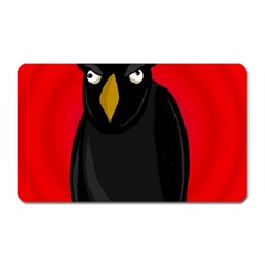 Halloween - Old Raven Magnet (rectangular) by Valentinaart