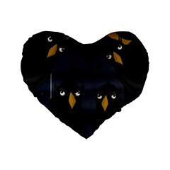 Halloween - Rip Standard 16  Premium Heart Shape Cushions by Valentinaart