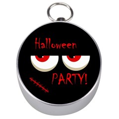 Halloween Party - Red Eyes Monster Silver Compasses by Valentinaart