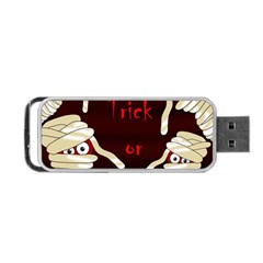 Halloween Mummy Portable Usb Flash (two Sides) by Valentinaart