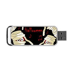 Halloween Mummy Party Portable Usb Flash (one Side) by Valentinaart