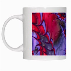 Freaky Friday Red  Lilac White Mugs by Fractalworld