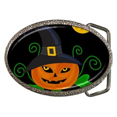 Halloween Witch Pumpkin Belt Buckles by Valentinaart