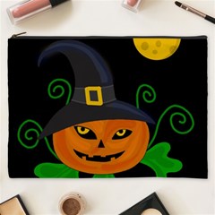 Halloween Witch Pumpkin Cosmetic Bag (xxxl)  by Valentinaart