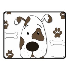 Cute Dog Fleece Blanket (small) by Valentinaart