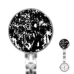 Black And White Miracle Stainless Steel Nurses Watch by Valentinaart