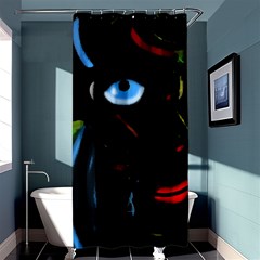 Black Magic Woman Shower Curtain 36  X 72  (stall)  by Valentinaart