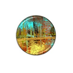 Autumn Landscape Impressionistic Design Hat Clip Ball Marker