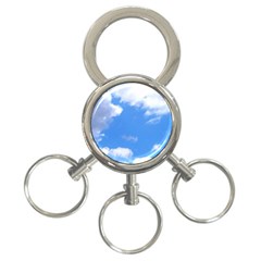 Clouds And Blue Sky 3-ring Key Chains by picsaspassion