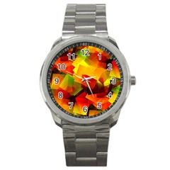 Indian Summer Cubes Sport Metal Watch