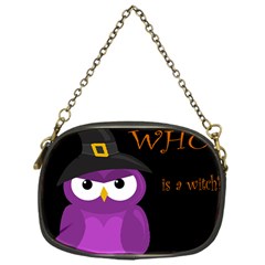 Who Is A Witch? - Purple Chain Purses (one Side)  by Valentinaart