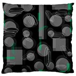 Come down - green Large Cushion Case (One Side) Front