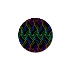 Rainbow Helix Black Golf Ball Marker