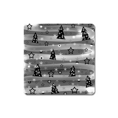 Gray Xmas Magic Square Magnet by Valentinaart