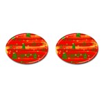 Xmas magic Cufflinks (Oval) Front(Pair)