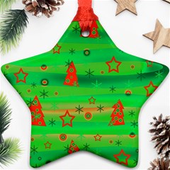 Xmas Magical Design Star Ornament (two Sides) 