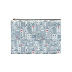 Houses Pattern Cosmetic Bag (medium) 