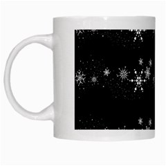 Black Elegant  Xmas Design White Mugs by Valentinaart